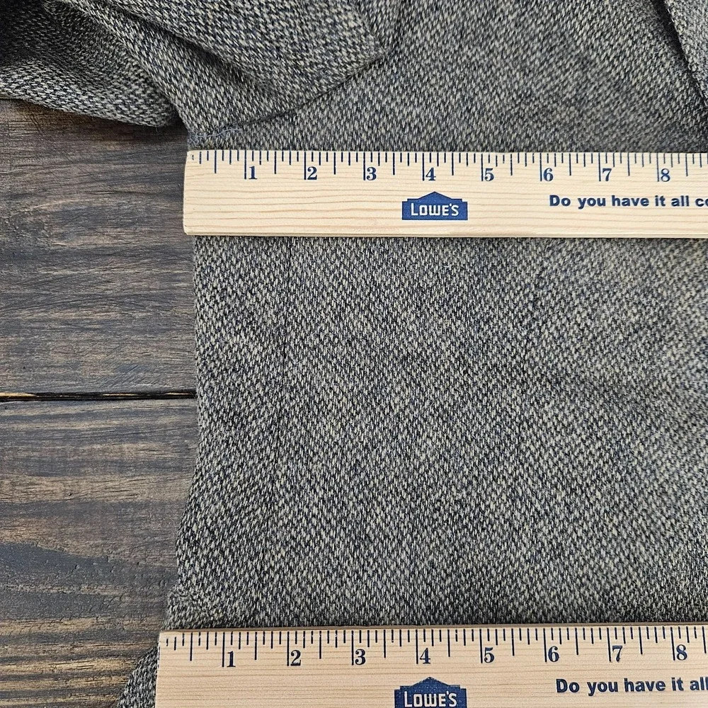 Men's Tweed Style Sport Coat Blazer Two Button Brown Wool Size 52R BIG